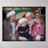 Santa-Gruppe mit Mama Poster (Vorne)