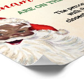 Santa Guess Wie viele Ornamente Spiel Weihnachtsze Poster (Ecke)