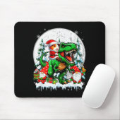 Santa Guinea G Riding T-rex Gnomes Christmas Trees Mousepad (Mit Mouse)