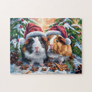 Santa Guinea Schweine Puzzle