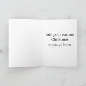 Santa Gun Naughty List Second Amendment Christmas Karte (Innenseite)