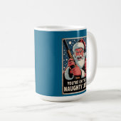 Santa Gun Naughty List Second Amendment Kaffeetasse (VorderseiteRechts)