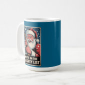 Santa Gun Naughty List Second Amendment Kaffeetasse (Vorderseite Links)