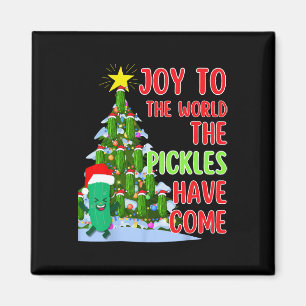 Santa-Gurken-Weihnachtsbaumlichter Lustige Gurken- Magnet