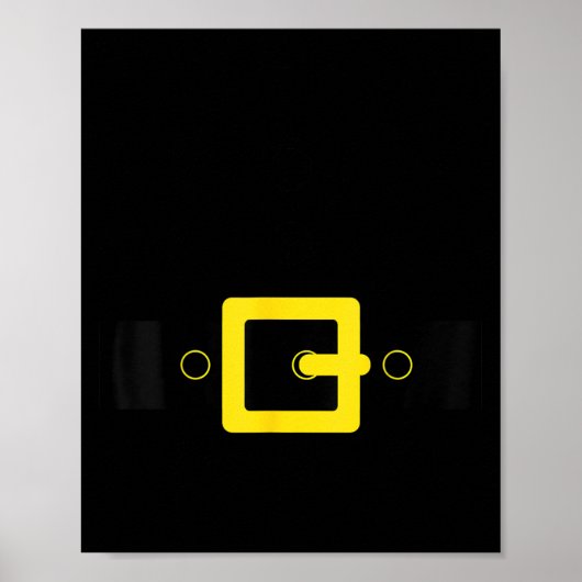 Santa-Gürtelanzug Lustiger Süßer Halloween-Weihnac Poster (Vorne)