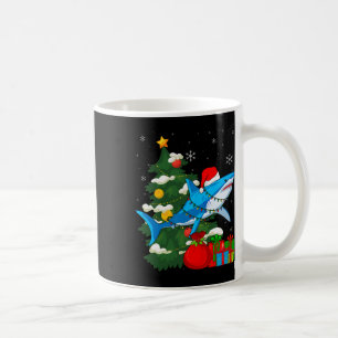Santa Hai-Christbaumlichter Sharkmas Baum Weihnach Kaffeetasse