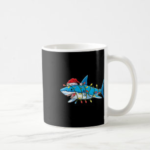 Santa Hai Shark Weihnachtsbeleuchtung Sharkmas Bau Kaffeetasse