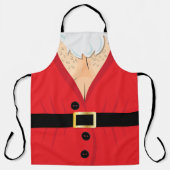 Santa Hairy Chest Funny Schürze (Vorderseite)