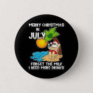 Santa Halbjahres-Weihnachtsfeier Sommerstrand - We Button