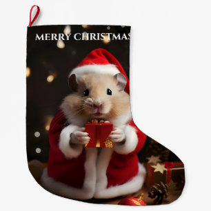 Santa Hamster Weihnachts-Strumpf Großer Weihnachtsstrumpf