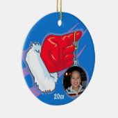 Santa Hand Foto Frame Keepake Ornament (Rechts)