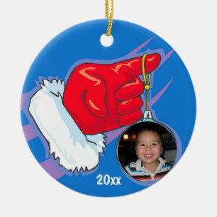 Santa Hand Foto Frame Keepake Ornament