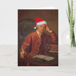 Santa Handel Messiah Klassisches Weihnachtsfest Feiertagskarte