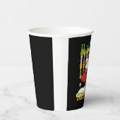 Santa Happy Chrismukkah Funny Hanukkah Weihnachten Pappbecher (Rechts)