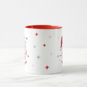 Santa Happy Face Personalisiert Tasse (Zentrum)