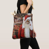 Santa Happy in Seiner Werkstatt Tasche (Von Nahem)