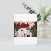 SANTA HAPPY URLAYS FEIERTAGSPOSTKARTE (Stehend Vorderseite)