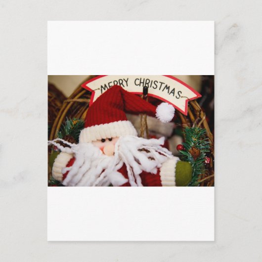 SANTA HAPPY URLAYS FEIERTAGSPOSTKARTE (Vorderseite)