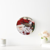 SANTA HAPPY URLAYS RUNDE WANDUHR (Zuhause)