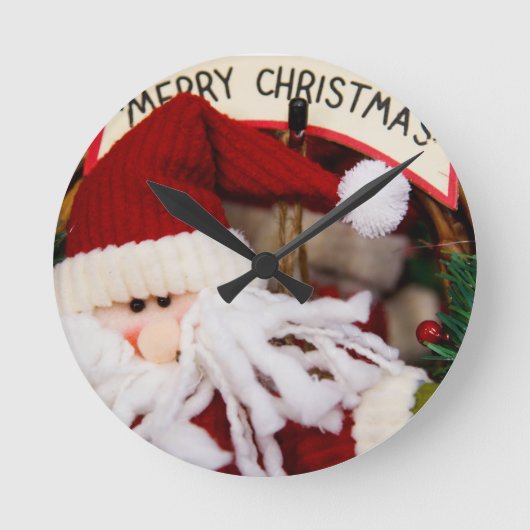 SANTA HAPPY URLAYS RUNDE WANDUHR (Vorderseite)