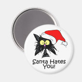 Santa hasst dich magnet (Vorderseite/Rückseite)