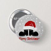 Santa hat and bootsb button (Vorne & Hinten)