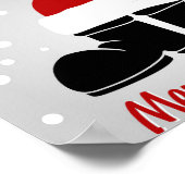 Santa hat and bootsb poster (Ecke)