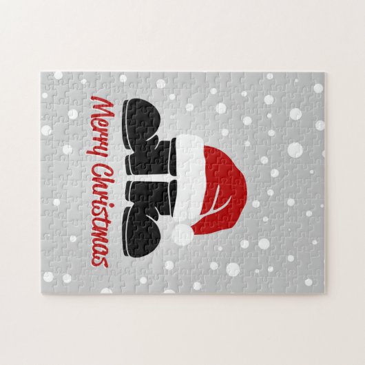 Santa hat and bootsb puzzle (Horizontal)