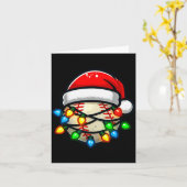 Santa Hat Baseball Toddler Kids Christmas Lights X Karte (Gelbe Blume)