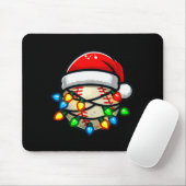 Santa Hat Baseball Toddler Kids Christmas Lights X Mousepad (Mit Mouse)