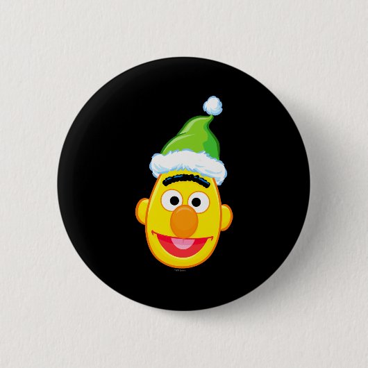 Santa Hat Bert Button (Vorderseite)