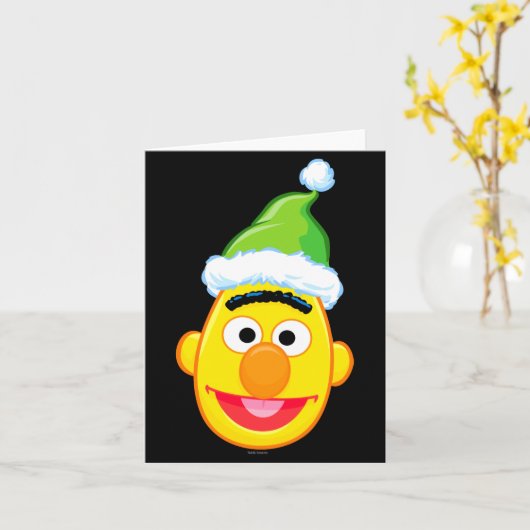 Santa Hat Bert Karte (Gelbe Blume)