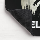 Santa Hat Bigfoot Believe Christmas Lights Rock Sa Mousepad (Ecke)