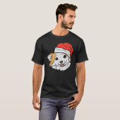 Santa Hat Chihuahua Chiwawa Christmas Xmas Dog T-Shirt (Vorne ganz)