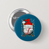 Santa Hat Christmas Baseball Player Srts For Men B Button (Vorne & Hinten)