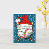 Santa Hat Christmas Baseball Player Srts For Men B Karte (Gelbe Blume)
