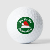 Santa Hat Christmas Golfball (Vorderseite)