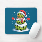 Santa Hat Ckleball Snowman Christmas Men Women Kid Mousepad (Mit Mouse)