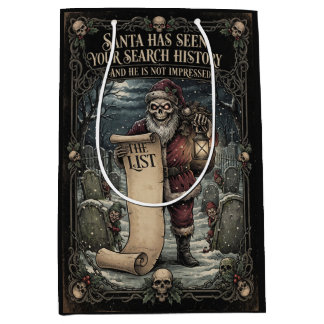 "SANTA HAT DEINE SUCHVERLAUFSGESCHICHTE GESEHEN" G MITTLERE GESCHENKTÜTE