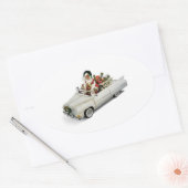 **SANTA HAT EINE NEUE BRANCHE** WEIHNACHTSMASSNAHM OVALER AUFKLEBER (Umschlag)