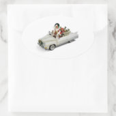 **SANTA HAT EINE NEUE BRANCHE** WEIHNACHTSMASSNAHM OVALER AUFKLEBER (Tasche)