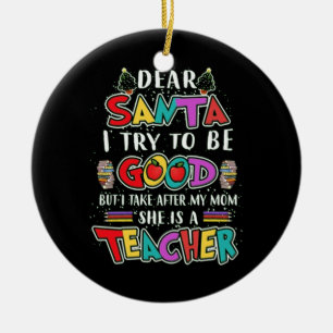 SANTA HAT ES EINFACH BARKEEPER KERAMIK ORNAMENT