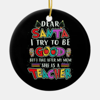 SANTA HAT ES EINFACH BARKEEPER KERAMIK ORNAMENT