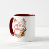 Santa Hat Merry Christmas Coffee Mug Tasse (Vorderseite Links)