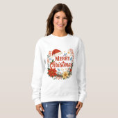 Santa Hat Merry Christmas Sweatshirt (Vorne ganz)