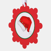 Santa hat ornament karte (Linke Ecke)