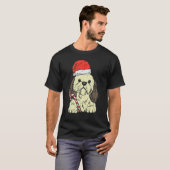 Santa Hat Shih Tzu Dog Christmas Xmas Men Women T-Shirt (Vorne ganz)