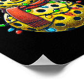 Santa Hat Snowman Family Matching Ckleball Christm Poster (Ecke)