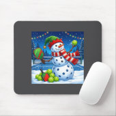 Santa Hat Snowman Xmas Funny Ckleball Christmas  Mousepad (Mit Mouse)