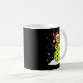 Santa Hat Snowman Xmas Funny Ckleball Lover Christ Kaffeetasse (VorderseiteRechts)